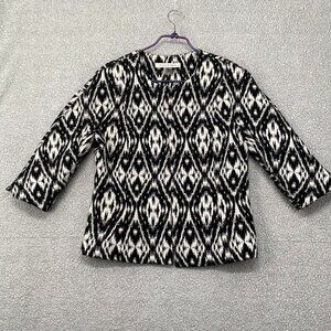 Nygard Jacket BNWT Size 10 White with Flower Designs Gorgeous